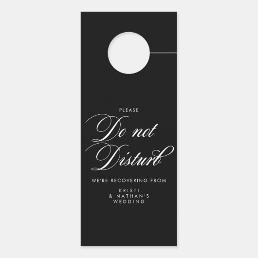 Elegant Script Wedding stoort geen teken (Achterkant)