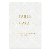 Elegant Script White Lace Gold Glitter Weddenschap Kaart (Voorkant)