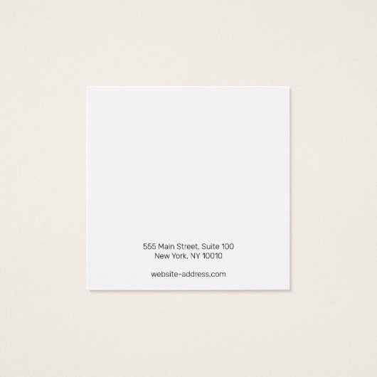 Elegant Script White Stud Earning Display Kaart (Achterkant)