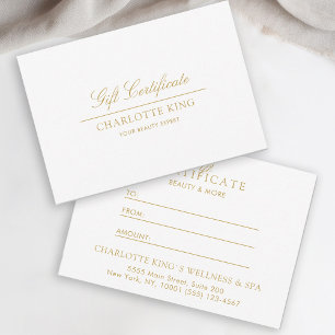 Elegant script Zakelijk cadeaubon