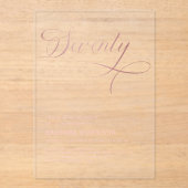 Elegant script Zeventig Roos Goud 70ste Verjaardag Acryl Uitnodigingen (Voorkant)