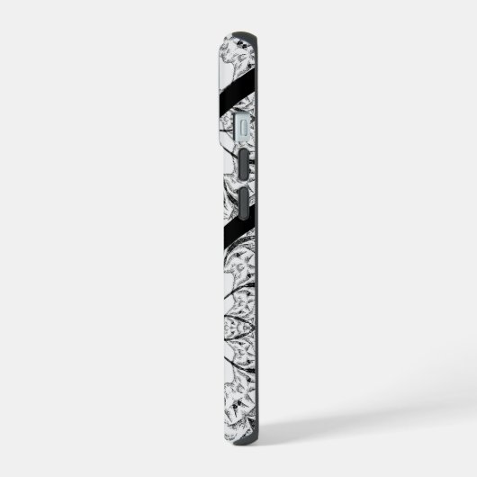 Elegant script zijn bruid bruidegom bruiloft iPhone 15 hoesje (Linkerkant)