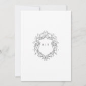 Elegant Script Zwart Wit Foto Bruiloft Save The Date (Achterkant)