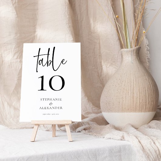 Elegant scriptnamen Datum om het even welk kleurta Kaart