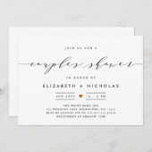 Elegant scriptuitnodiging kaart (Voorkant / Achterkant)