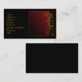 Elegant Scroll Design Visitekaartje (Voorkant / Achterkant)