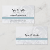 Elegant Scroll Mam Kards Contactkaartje (Voorkant / Achterkant)