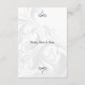 Elegant Scroll Wedding Advice Kaarten (Achterkant)