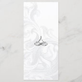Elegant Scroll Wedding Menus Menu (Achterkant)