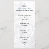 Elegant Scroll Wedding Menus Menu (Voorkant)