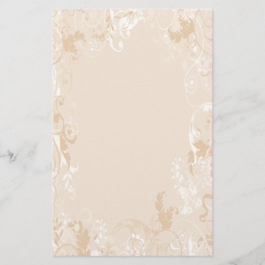 Elegant Scrolls Stationery Briefpapier (Voorkant)