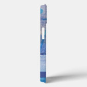 Elegant Seahorse Blue Ocean Waves Name Case-Mate iPhone Case (Achterkant / Rechts)