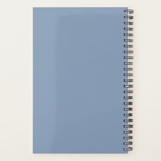 Elegant Seahorse Blue Ocean Waves Name Planner (Achterkant)