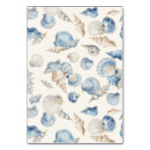 Elegant Seashell Border Wedding Kaart (Achterkant)