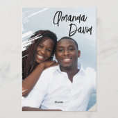 Elegant Seaside Beach Wedding Invitation (Dos)