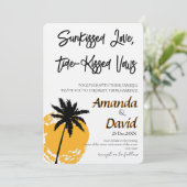 Elegant Seaside Beach Wedding Invitation (Debout devant)