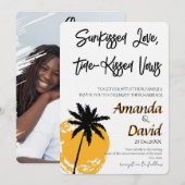 Elegant Seaside Beach Wedding Invitation (Devant / Derrière)