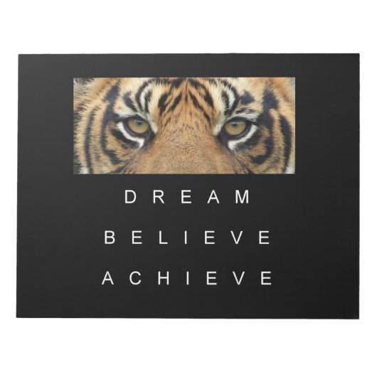 Elegant Self Improvement Motivatie Top Sjabloon Notitieblok (Voorkant)