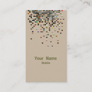 Elegant Sequins Hologram Visitekaartje