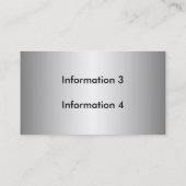 Elegant Sequins Visitekaartjes (Achterkant)