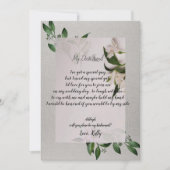 Élégant sera mon invitation de demoiselle d'honneu (Devant)