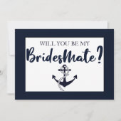 Élégant Serez-Vous Ma Carte De Maîtrise D'Épouse (Devant)