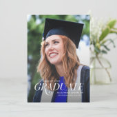 Elegant Serif Faire-part d'obtention d'un diplôme (Debout devant)