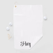 Élégant serviette de golf professionnelle monogram (En situation)