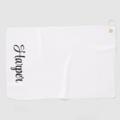 Élégant serviette de golf professionnelle monogram (Horizontal)