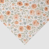 Elegant Shabby Chic Franse Floral Art Pattern Tissuepapier (Detail)