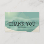 Elegant Shades of Green Mountains Hartelijk dank Informatiekaartje (Voorkant)