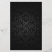 Elegant Shadow Damask Beauty Salon Flyer (Achterkant)