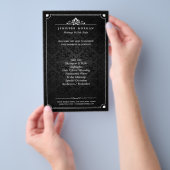 Elegant Shadow Damask Beauty Salon Flyer (Hand)