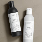 Elegant Shampoo Label Modern apothekersontwerp Sparkling Wijnetiket