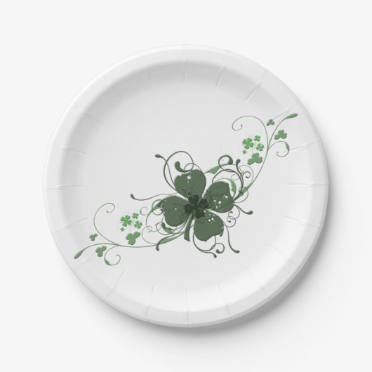 Elegant Shamrock Art Paper Bord (Voorkant)