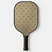 Elegant Shamrock Patrick's Day Leather Pickleball Paddle (Achterkant)