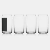 Elegant Shamrock-vormig ontwerp voor St. Patrick's Blikvorm Glas (Rechts)