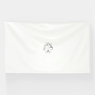 Elegant Shamrock-vormig ontwerp voor St. Patrick's Spandoek