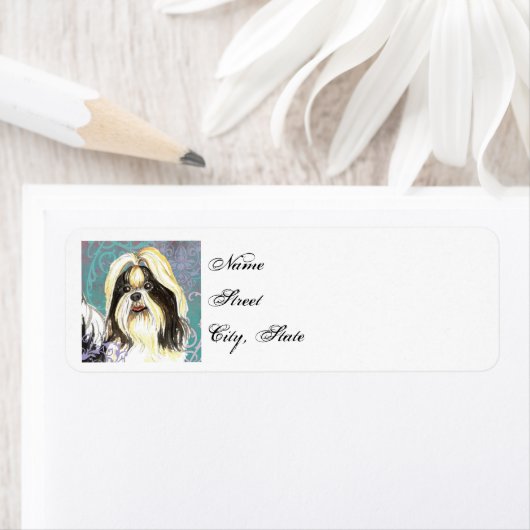 Elegant Shih Tzu Label (Insitu)