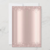 Elegant Shiny Confetti Roos Gold Retirement Kaart (Achterkant)