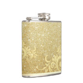 Elegant Shiny Gold Glitter, kant Heupfles (Rechts)