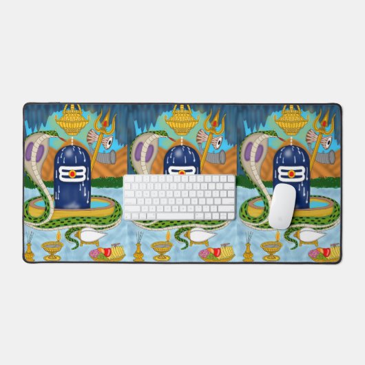 Elegant Shivlingam Mouse Pad for Spiritual Vibes (Keyboard & Muis)
