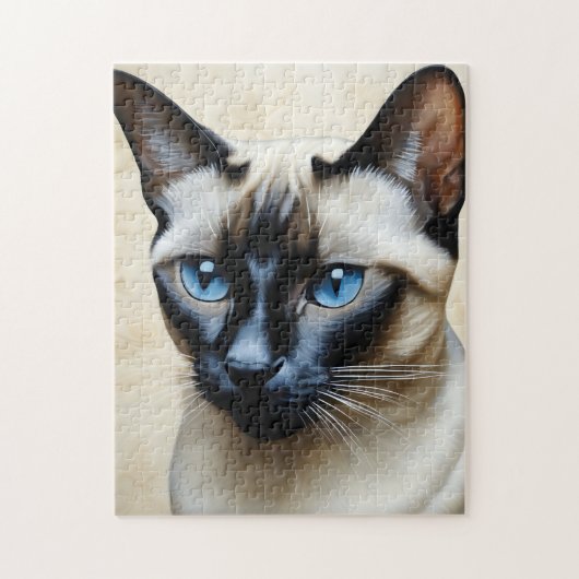 Elegant Siamese Cat Legpuzzel (Verticaal)