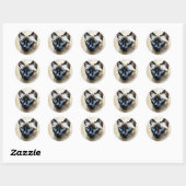 Elegant Siamese Cat Ronde Sticker (Vel)