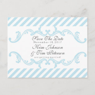 Elegant sierlijk Briefkaart Save the Date