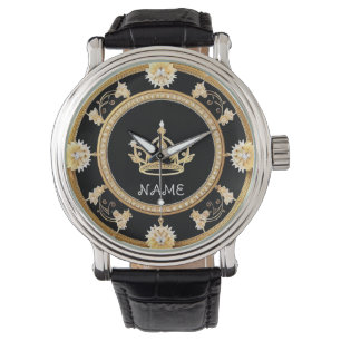 Elegant Sierlijk Koninklijk Kroonsymbool Horloge