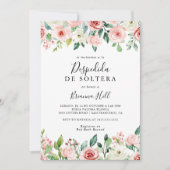 Elegant sierlijke herfst bloemenspaans Vrijgezelle Kaart (Voorkant)