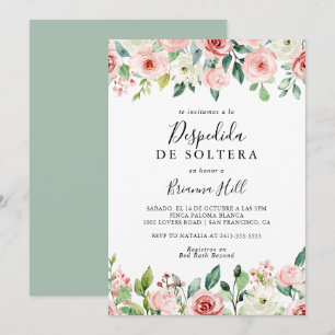 Elegant sierlijke herfst bloemenspaans Vrijgezelle Kaart