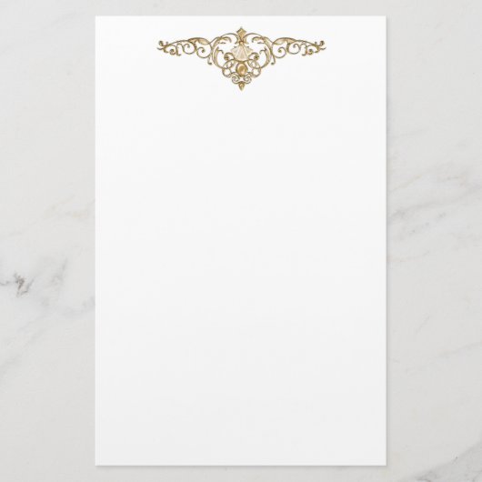 Elegant sierpapier briefpapier (Voorkant)