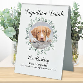 Elegant Signature Drink Pet Wedding Dog 2 Foto